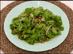 고수무침